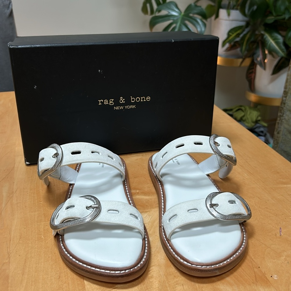 Like New with Box -Rag & Bone Suede Ansley sandal